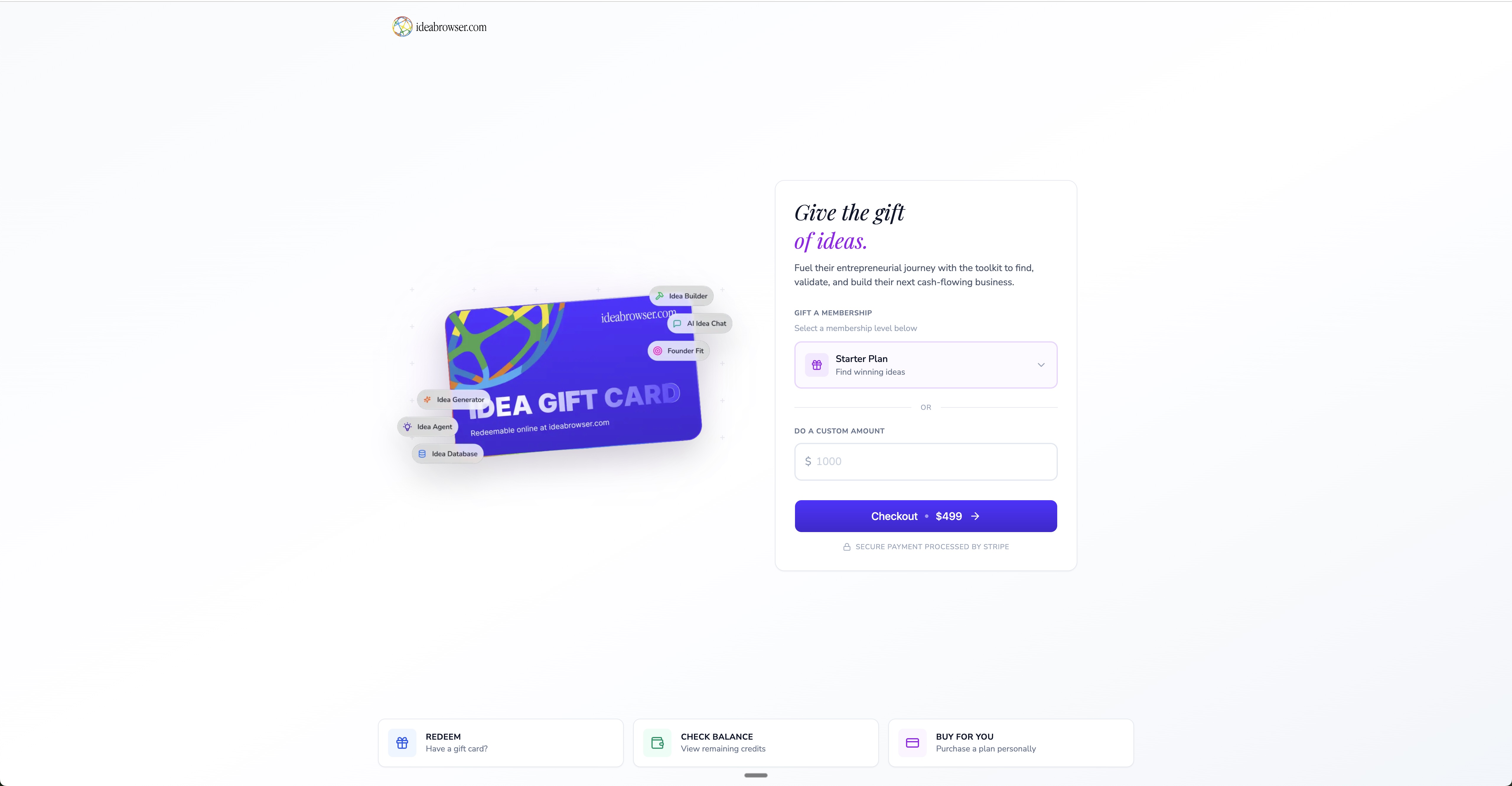 Gift Ideabrowser - Give the Gift of Building